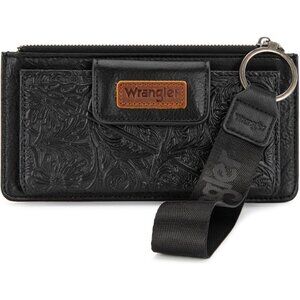 Wrangler Black Western RFID Wallet Women Card Organizer Compact Stylish